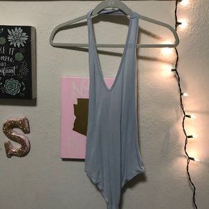 Light blue one-piece